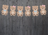 Teddy Bear Gender Reveal Garland, Teddy Bear Banner, Teddy Bear Decorations, Teddy Banner, Teddy Bear Birthday, Teddy Bear Baby Shower