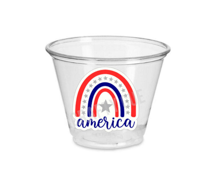 4th of July Party Cups, USA Party Cups, Independence Day Party Decorations, 4th of July Party Decorations, July 4th Party Supplies