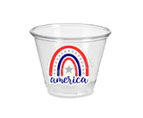 4th of July Party Cups, USA Party Cups, Independence Day Party Decorations, 4th of July Party Decorations, July 4th Party Supplies