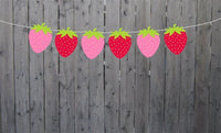 Strawberry Garland, Strawberry Banner, Strawberry Birthday, Strawberry Party, Strawberry Decorations