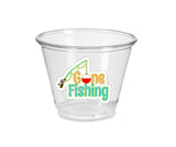 FISHING PARTY CUPS - Gone Fishing Party Fishing Party Favors Fishing Bobber Decorations Fishing Birthday Fishing Party Bait Bobber Fish Cups