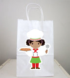 Pizza Chef Goody Bags, Chef Goody Bags, Pizza Party Bags, Pizza Favor Bags