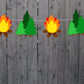 Fire Garland, Camping Garland, Camp Fire Garland, Camping Banner, Camping Decorations, Camping Photo, Pine Tree Garland Prop