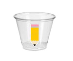 BACK TO SCHOOL Party Cups - Back to school supplies Pencil Party Cups Pencil Cups Pencil Birthday Pencil Favors Back To School Party Cups