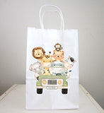 Safari Bags, Safari Animal Bags, Jungle Goody Bags, Safari Birthday, Safari Party, Safari Baby Shower, Safari Party Bags, Jungle party Bags