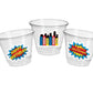 SUPERHERO PARTY CUPS - Superhero Cups Superhero Birthday Superhero Party Superhero Decorations Superhero Party Favors Superhero
