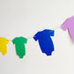 Rainbow Onesie Garland, Rainbow Baby Shower Banner, Rainbow Nursery Decoration, Photo Prop