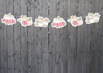 Pumpkin Garland, Pumpkin Banner, Little Pumpkin Banner, Little Pumpkin Garland, Pink Pumpkin Pink and Gold Pumpkin