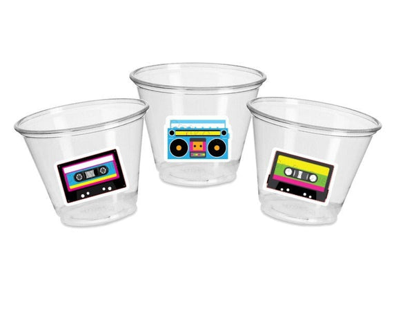 80'S PARTY CUPS - 80's Birthday Cups 80's Party Cups 80's Decorations 80's Birthday Party 80's Birthday Party Decorations 80's Party 80's
