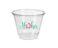 LUAU PARTY CUPS - Aloha Party Cups Luau Party Decoration, Luau Party Supplies Luau Baby Shower Tropical Party Decorations Hawaii Party Luau