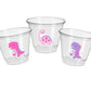 DINOSAUR PARTY CUPS - Girl Dinosaur Party Cups Girl Dinosaur Decorations Dinosaur Party Decorations Dinosaur Birthday Girl Dinosaur Party