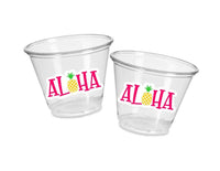 LUAU PARTY CUPS - Aloha Party Cups Luau Party Decoration, Luau Party Supplies Luau Baby Shower Tropical Party Decorations Hawaii Party Luau