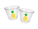 LUAU PARTY CUPS - Pineapple Party Cups Aloha Party Cup Luau Party Decoration, Luau Party Supplies Luau Baby Shower Tropical Party Decoration