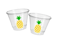 LUAU PARTY CUPS - Pineapple Party Cups Aloha Party Cup Luau Party Decoration, Luau Party Supplies Luau Baby Shower Tropical Party Decoration