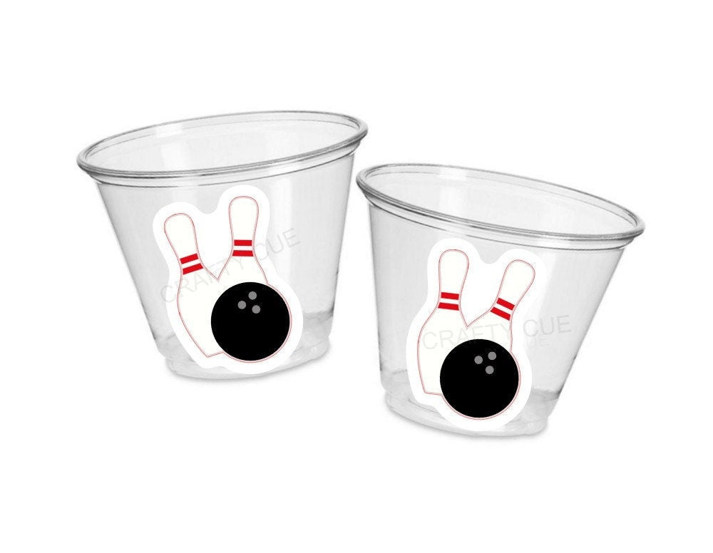 BOWLING PARTY CUPS - Bowling Birthday Cups Bowling Cups First Birthday Bowling Party Decorations Bowling Bowling Cups Bowling Party Favors
