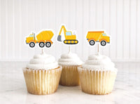 Construction Party Cupcake Toppers, Construction Party, Construction Birthday