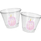 PINK PUMPKIN PARTY Cups - Pink Pumpkin Party Pink and Gold Pumpkin Cups Little Pumpkin Fall Baby Shower Pink Pumpkin Little Pumpkin Cups