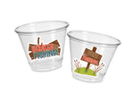 FISHING PARTY CUPS - Fishing Cups Fishing Party Decorations The Big One Fishing Birthday Decorations Fishing Baby Shower Decorations Fishing