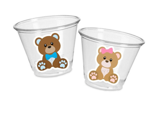 Teddy Bear Party Cups, Teddy Bear Treat Cups, Teddy Bear Birthday, Teddy Bear Party, Teddy Bear Party Favors, Teddy Bear Baby Shower