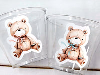 Teddy Bear Party Cups, Teddy Bear Treat Cups, Teddy Bear Birthday, Teddy Bear Party, Teddy Bear Party Favors, Teddy Bear Baby Shower