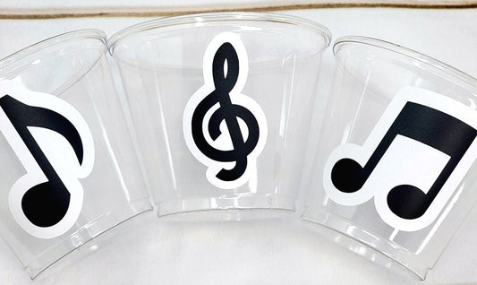 MUSIC PARTY CUPS - Music Cups Music Note Cups Music Party Music Birthday Music Party Decorations Music Party Supplies Music Party Favors