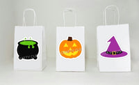 HALLOWEEN GOODY BAGS - Pumpkin Goody Bags Witch Party Bags Cauldron Gift Bags Halloween Party Favors Halloween Party Decorations Halloween