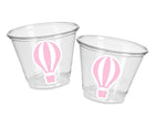 HOT AIR BALLOON Party Cups - Pink Hot Air Balloon Birthday Cups Hot Air Balloon Party Hot Air Balloon Baby Shower Hot Air Balloon Decor