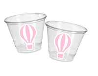 HOT AIR BALLOON Party Cups - Pink Hot Air Balloon Birthday Cups Hot Air Balloon Party Hot Air Balloon Baby Shower Hot Air Balloon Decor
