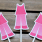 Pink Pajama Cupcake Toppers, Slumber Party Cupcake Toppers - Sleepover Cupcake Toppers - Pajama Party Cupcake Toppers