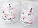 PINK PUMPKIN PARTY Cups - Little Pumpkin First Birthday Decoration Little Pumpkin Party Fall Baby Shower Fall Party Cups Thanksgiving Cups
