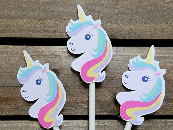 Unicorn Cupcake Toppers