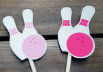 Bowling Cupcake Toppers, Bowling Strike Cupcake Toppers