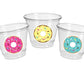 DONUT PARTY CUPS- Donut Birthday Party Donut Grow Up Donut Party Decoration Donut Birthday Decoration Donut First Birthday Donut Baby Shower