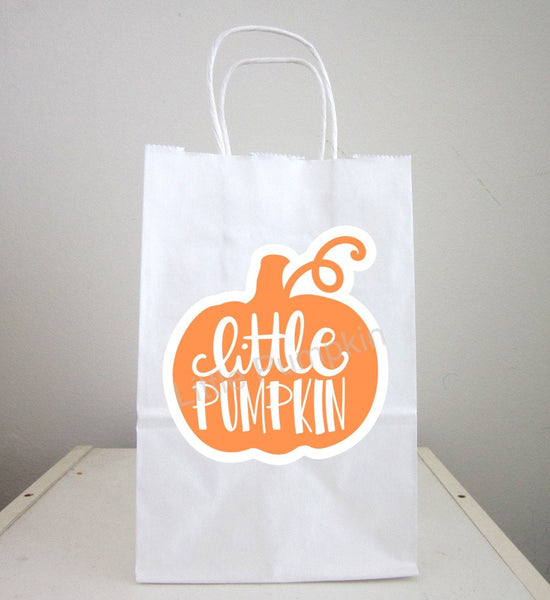 Pumpkin Goody Bags, Pumpkin Favor Bags, Pumpkin Gift Bags, Little Pumpkin Birthday, Little Pumpkin Party, Pumpkin Gift Bags, Pumpkin Decor