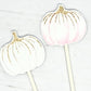 LITTLE PUMPKIN CUPCAKE Toppers - Pumpkin Cupcake Toppers Pumpkin Cake Toppers, Little Pumpkin Birthday, Pumpkin Party, Pink and Gold Pumpkin