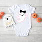 HALLOWEEN GHOST SHIRT - Pink Ghost Shirt Ghost One Piece Ghost Baby Shirt Halloween First Birthday Shirt Halloween Birthday Gift Girl Ghost