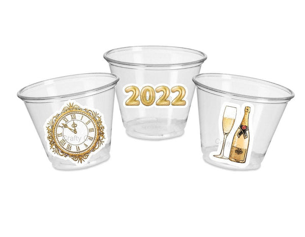 NEW YEAR'S PARTY Cups - New Years Eve Cups New Years Eve Party Favors New Years Party Cups Nye Party Decorations 2022 Cups Toast Cups Nye