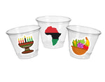 KWANZAA PARTY CUPS - Kwanzaa Cups Kinara Cups African Cups Kwanzaa Party Decorations Kwanzaa Party Supplies Kwanzaa Party Favors Africa