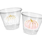 PINK PUMPKIN PARTY Cups - Pink Pumpkin Party Pink and Gold Pumpkin Cups Little Pumpkin Fall Baby Shower Pink Pumpkin Little Pumpkin Cups