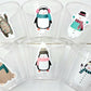 WINTER PARTY CUPS- Winter Party Decorations Christmas Party Supplies Christmas Party Favors Christmas Gift Christmas Cup Holiday Party Santa
