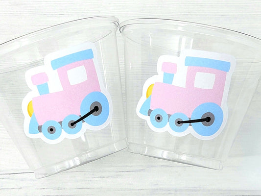 Train Cups, Train Party Favors, Train Birthday Favors, Train Party Cups, Train Birthday Decorations, Train Party Supplies