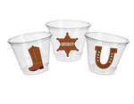 COWBOY PARTY CUPS - Cowboy Cups Cowboy Party Decorations Cowboy Baby Shower Decorations Baby Sprinkle Cowboy Boots Birthday Decoration Favor