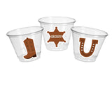 COWBOY PARTY CUPS - Cowboy Cups Cowboy Party Decorations Cowboy Baby Shower Decorations Baby Sprinkle Cowboy Boots Birthday Decoration Favor