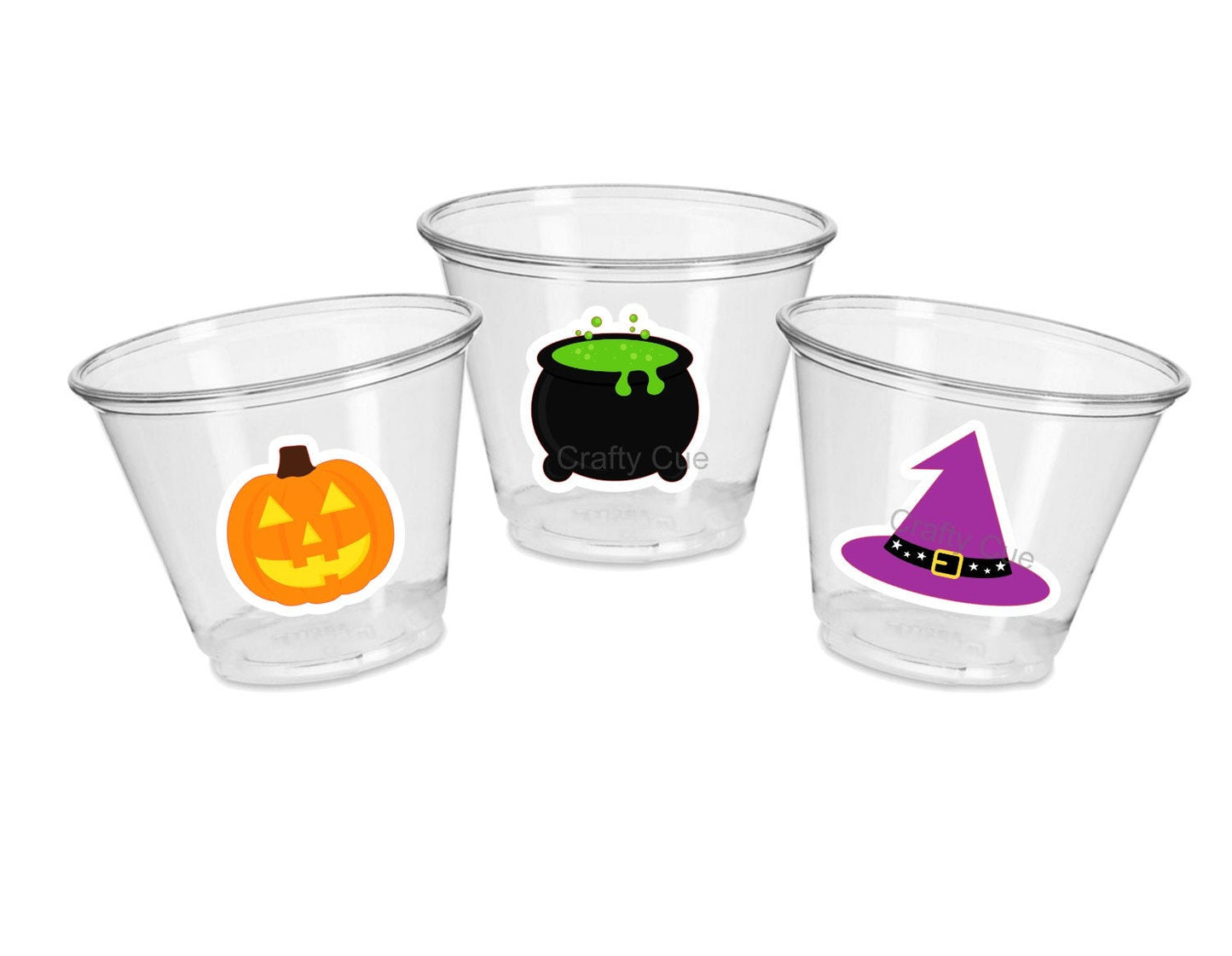 HALLOWEEN CUPCAKE TOPPERS - Halloween Party Cupcake Toppers, Halloween Decorations, Halloween Party Supplies, Pumpkin Cupcake Toppers Witch