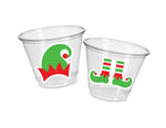 CHRISTMAS PARTY CUPS- Elf Party Cups Christmas Decorations Christmas Party Supplies Christmas Party Favors Christmas Gift Holiday Party Cups