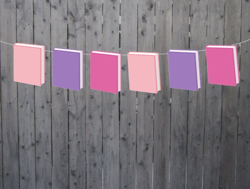 Book Garland, Book Banner, Book Baby Shower, Book Party, Book Party Supplies, Book Photo Prop