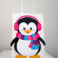 Penguin Goody Bags, Penguin Favor Bags, Penguin Party Bags, Winter Onederland Favor, Goody, Gift Bags