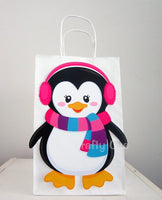 Penguin Goody Bags, Penguin Favor Bags, Penguin Party Bags, Winter Onederland Favor, Goody, Gift Bags