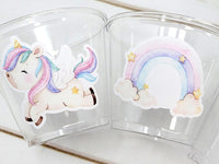 UNICORN PARTY CUPS - Unicorn Cups Unicorn Birthday Unicorn Party Unicorn Party Favors Unicorn Decorations Unicorn Baby Shower Rainbow Cups