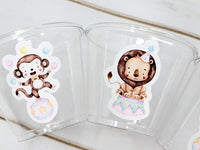 CIRCUS PARTY CUPS - Circus Birthday Cups Circus Party Favors Circus Party Cups Circus Baby Shower Circus Birthday Circus Party Decorations